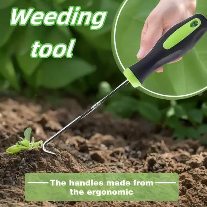 Outil d'extraction de mauvaises herbes robuste-dissolvant de racines ergonomique pour pelouse