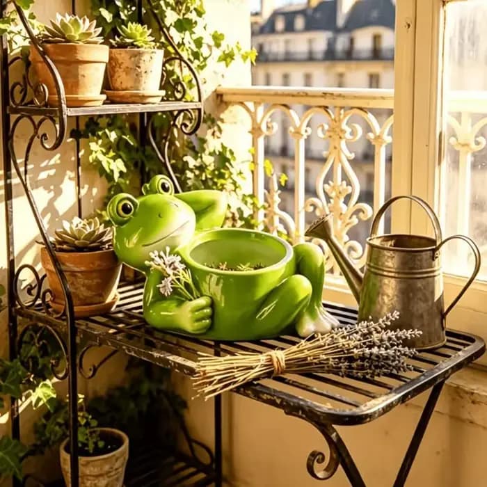 Jardinière jardin ouaouaron