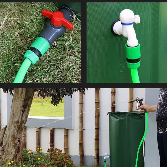 Baril de pluie Flexible, réservoir d'eau pliable, réservoir de collecte de pluie, PVC solide, collecte d'eau de pluie, résistant aux UV, haute ténacité