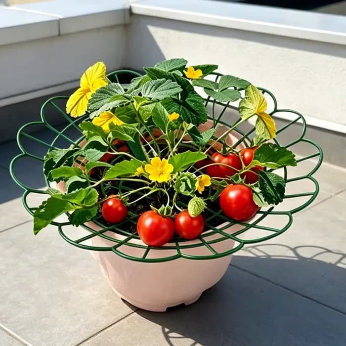 Support de culture pour fraises en pot