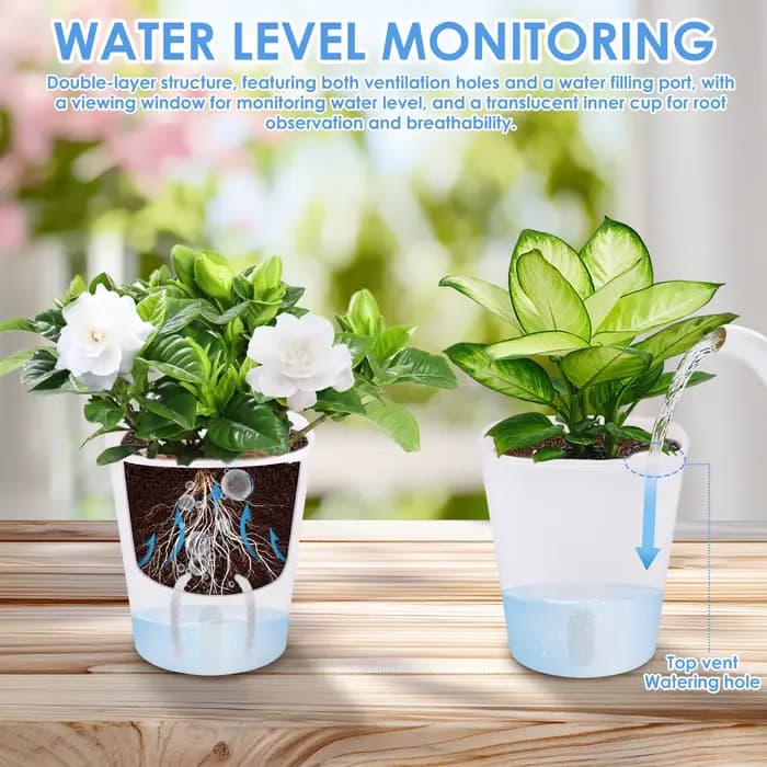 Jardinière à arrosage automatique