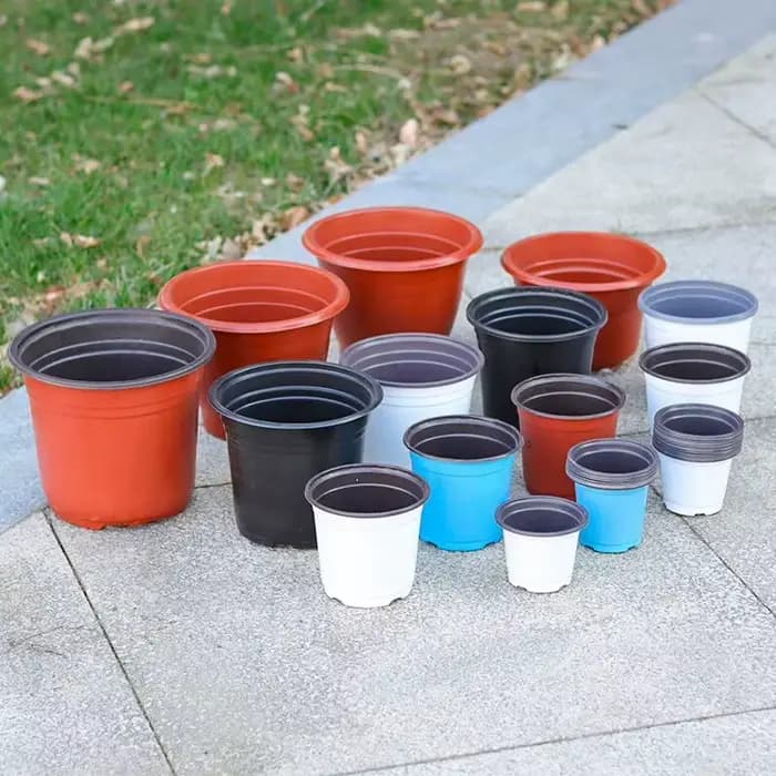50/100 pièces Pot De Fleurs En Plastique Grow Box Chute Degré escalade Accueil Jardin Plantes Pépinière Tasse