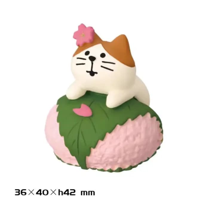 ZAKKA fleur de cerisier mignon chat ornement fleurs d'amiral scène INS jouet à la mode bricolage résine artisanat chiffres ornements