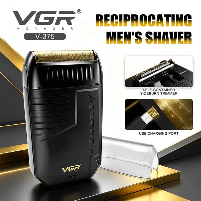 VGR Rasoir tondeuse homme professionnelle Rechargeable Rasoir Professionnel rasoir Tondeuse rasoir électrique homme à barbe Électrique Tondeuse Réciproque Rasoir Finition Rasoir pour tondeuse hommes H