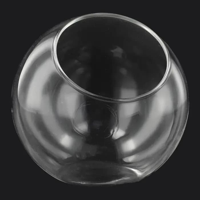 Micro vase en verre à bouche inclinée paysage bricolage