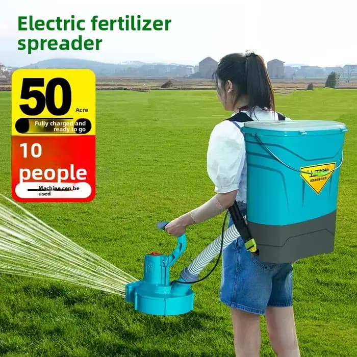 Épandeur d'engrais automatique à dos