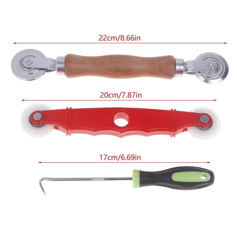 Kit de 3 outils d'installation de moustiquaires, rouleaux de pressage pour écrans, outils de réparat