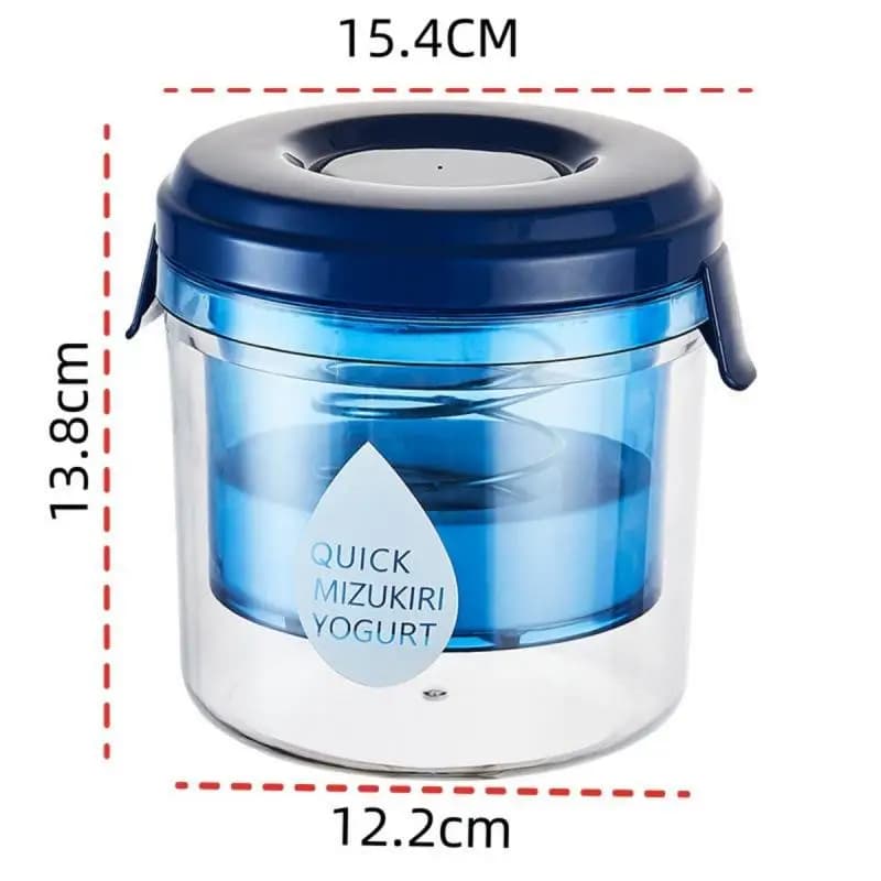 Passoire à yaourt de qualité alimentaire, filtration rapide, fonctionnement facile, couvercle hermét