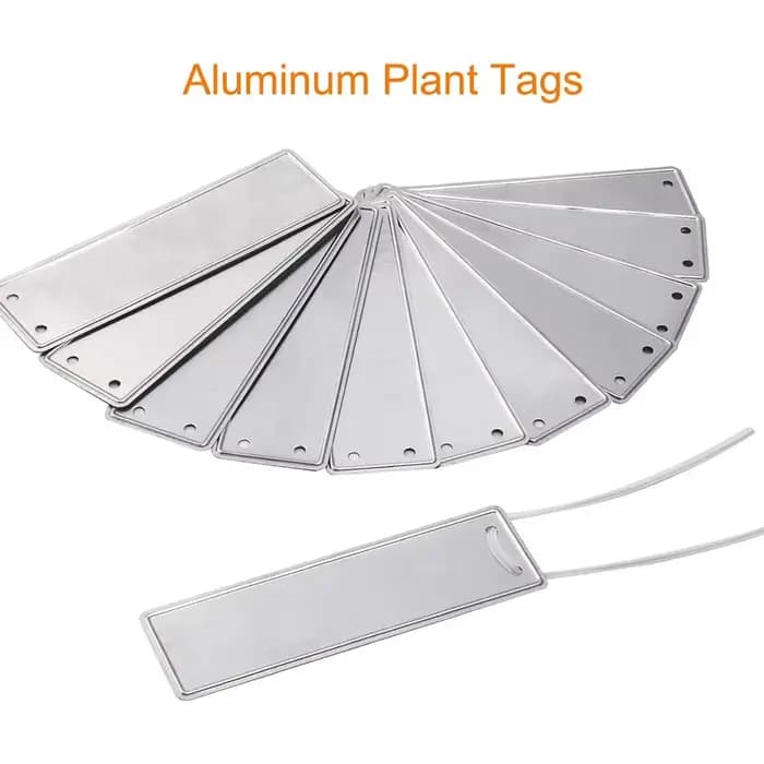 Étiquettes de plantes en aluminium, étiquettes métalliques Double face, étiquette d'identification d