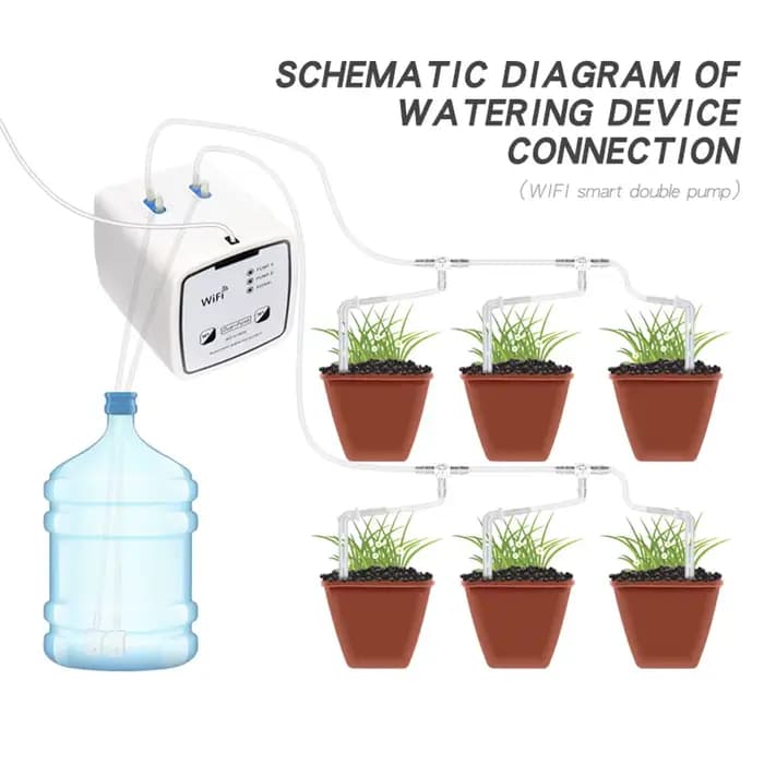 Système d'irrigation goutte à goutte avec minuterie, outils de jardin, contrôleur de pompe d'arrosag
