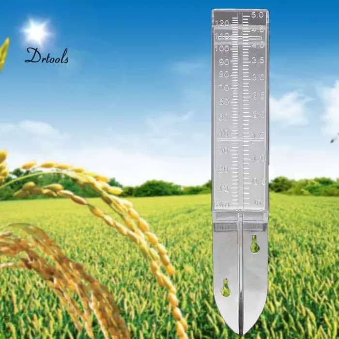Outil de mesure de l'eau de pluie en plastique pointu, outils de jardinage, extérieur, maison, jardi