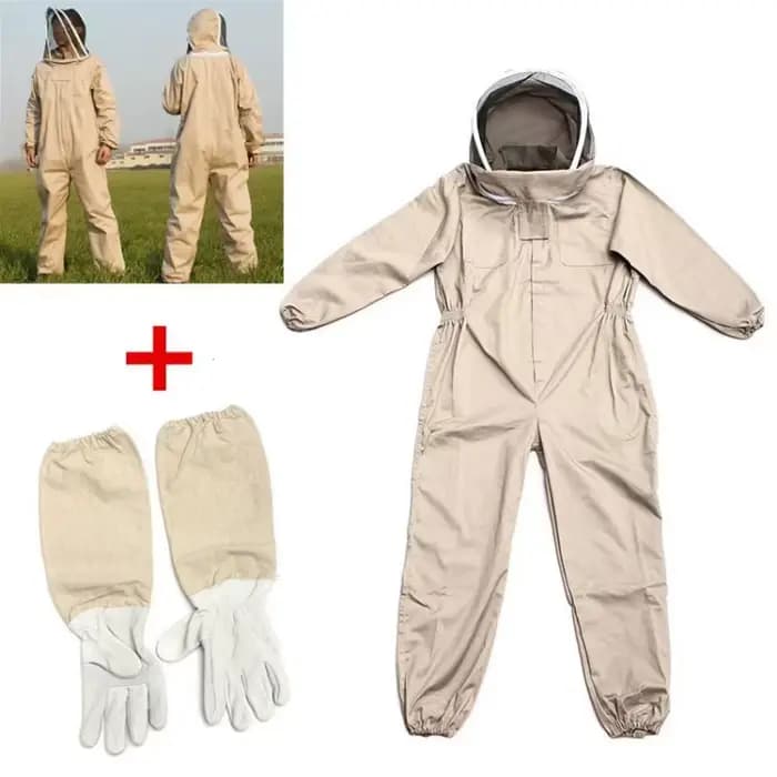Combinaison pour apiculture complète, combinaison en tissu, voile, capuche, gants, chapeau, Jaket, c