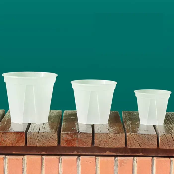 Pots d'orchidées en plastique transparent avec trous, pot de fleur transparent, plantes succulentes,