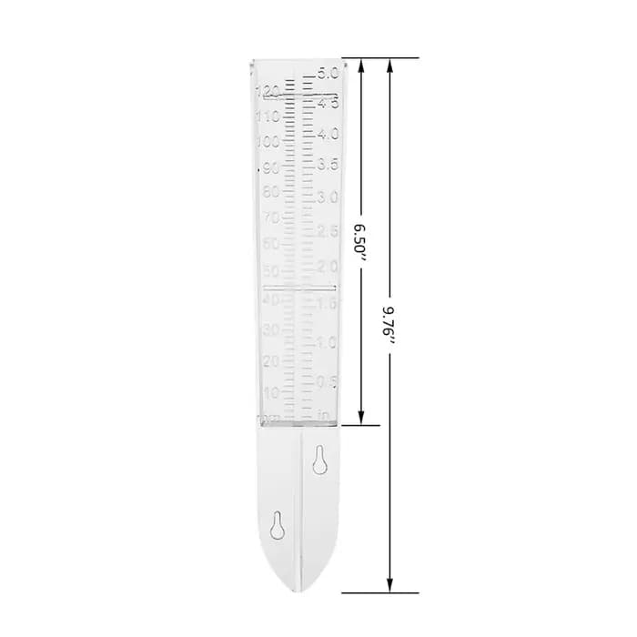 Dispositif de mesure de compteur d'eau de pluie en plastique transparent, pluviomètre, maison, plant