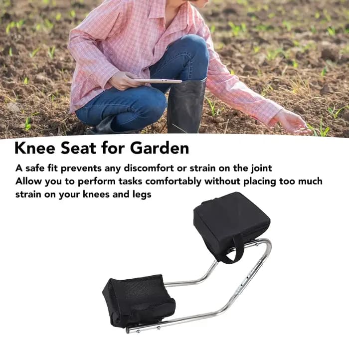 Genouillère ergonomique en acier inoxydable, outil de jardinage, support de rinçage multifonctionnel