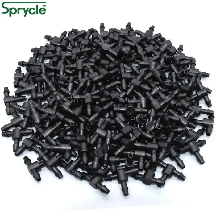 SPRYCLE-Té barbelé à joint 3 voies, connecteur 4/7mm, arrosage du jardin, tuyau de 100 pouces, micro