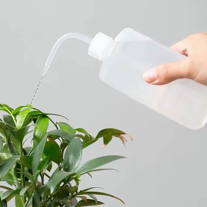 Bouteille à pression en plastique transparente avec échelle, bouteille d'eau à buse incurvée, livres