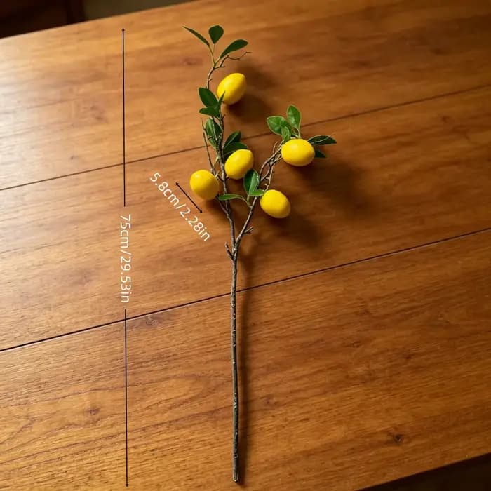 1 citronnier artificiel contenant 5 faux citrons, fleurs artificielles pour décorer les maisons, les