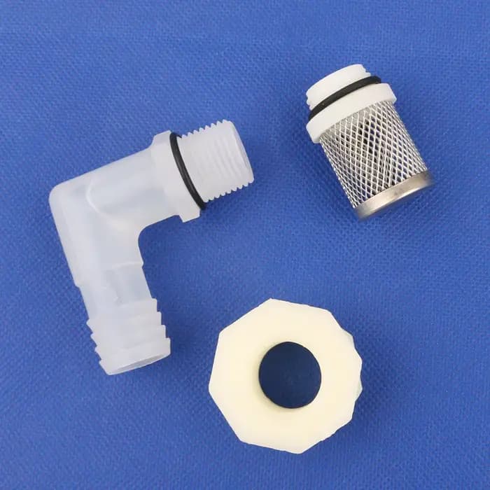 Joints coudés en acier inoxydable pour Aquarium, 20mm, connecteurs de Drainage de réservoir d'eau, J
