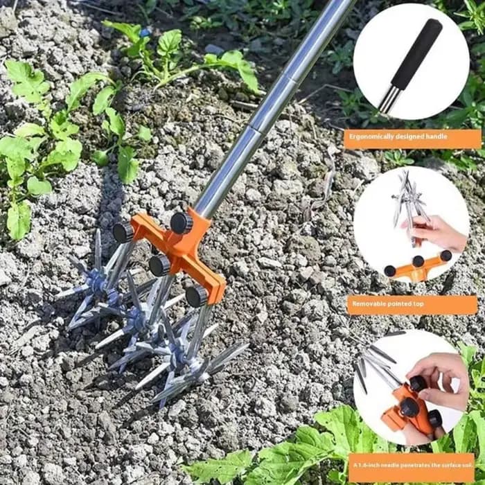 Ergonomic Garden Soil Solonder Metal Build sans effort Fonctionnement parfait pour les utilisateurs