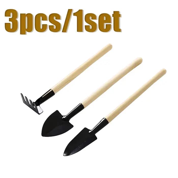 Ensemble d'outils de jardinage miniatures 3 pièces/1 set, outils de jardinage pour creuser et désher