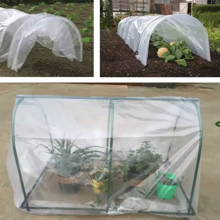 Film de serre en plastique transparent, 6.5 pi x 32 pi, 3.1 mil, polyéthylène, pour tunnel de croiss