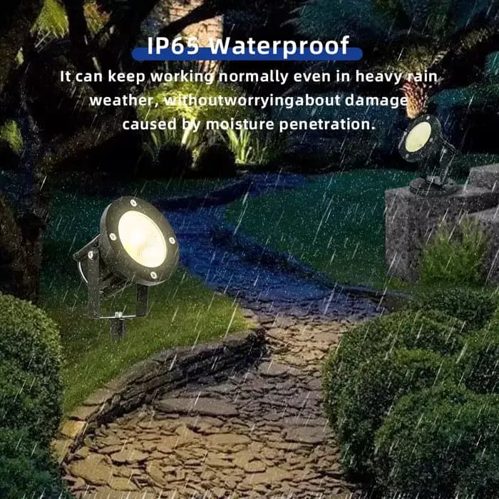 Lampe de jardin LED GU10, éclairage extérieur étanche, projecteurs de jardin LED COB AC85-265V, déco