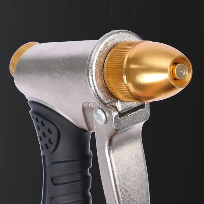 Pistolet à eau haute pression en alliage d'aluminium, revêtement en caoutchouc, pistolet à eau de ja