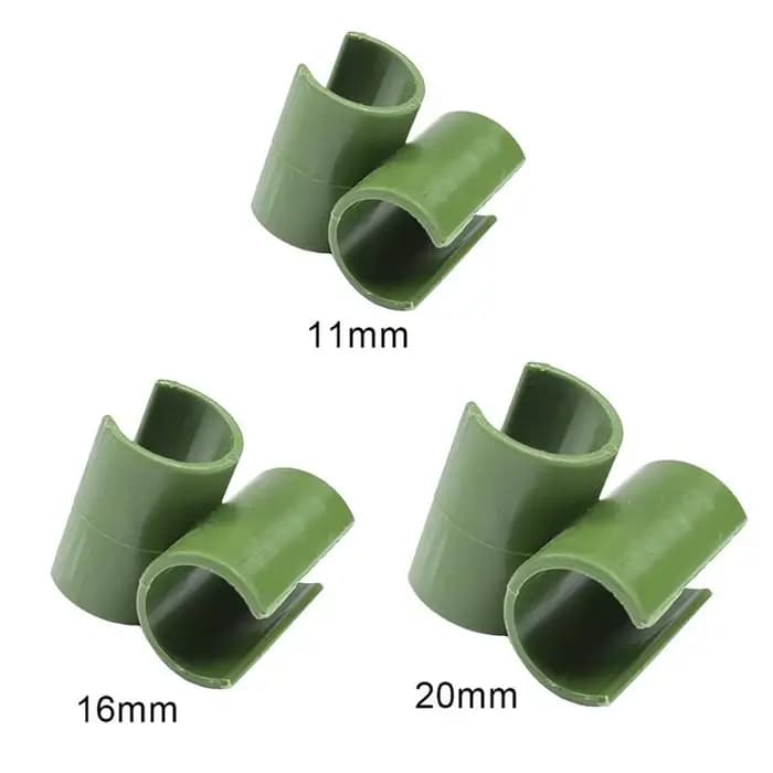 Clips universels en plastique, Support pour plantes, connecteur fixe, piliers de jardinage, fixation