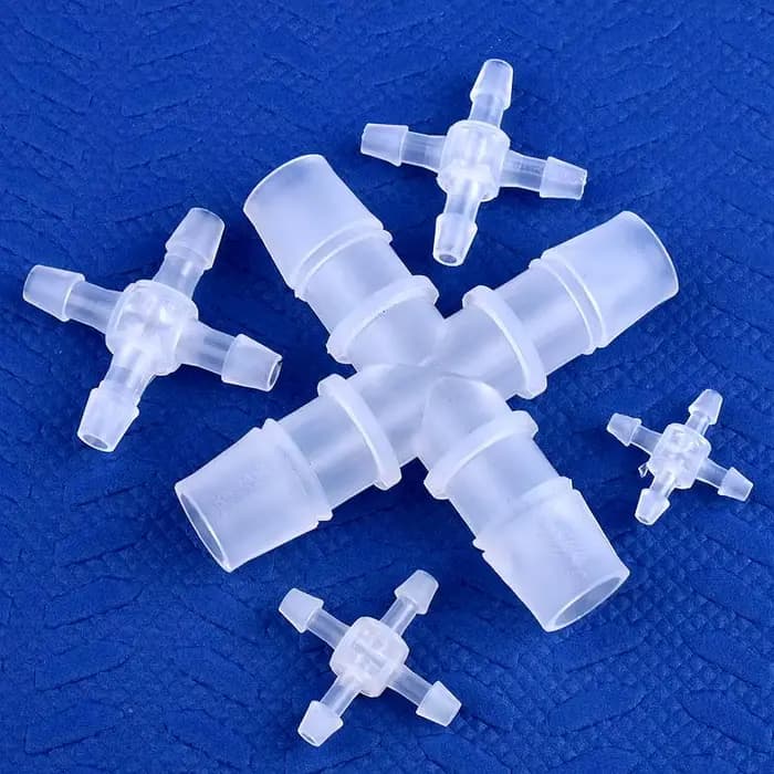Connecteurs croisés en plastique, 5 à 200 pièces, 2.4 ~ 12.7mm, Irrigation de jardin, diamètre égal,