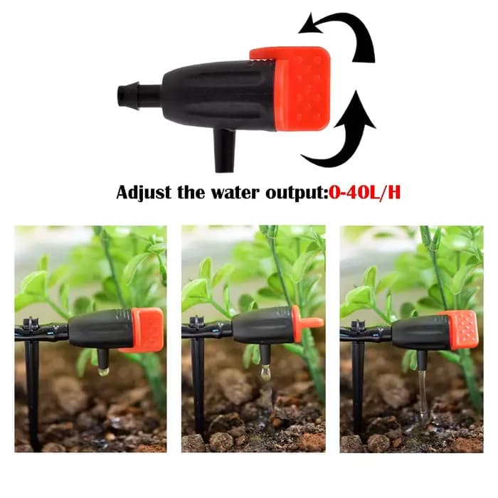 Goutteurs d'irrigation réglables pour système d'arrosage, micro goutteurs d'irrigation goutte à gout