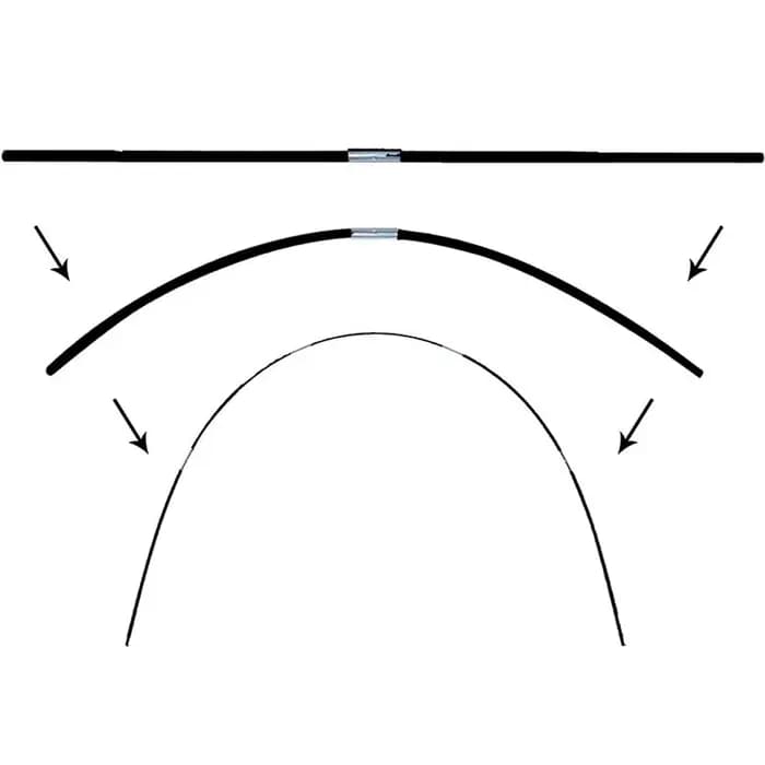 Ensemble de cerceaux de serre pliants en fibre, arc de jardin, support de tunnel de croissance, supp