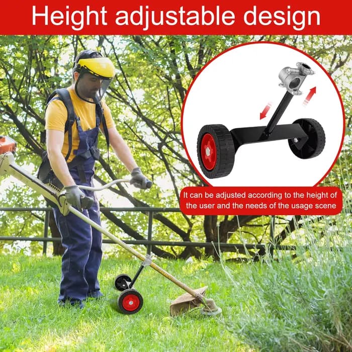 Roue de Support de tondeuse à gazon réglable, roues auxiliaires pour tondeuse à gazon de jardin, acc