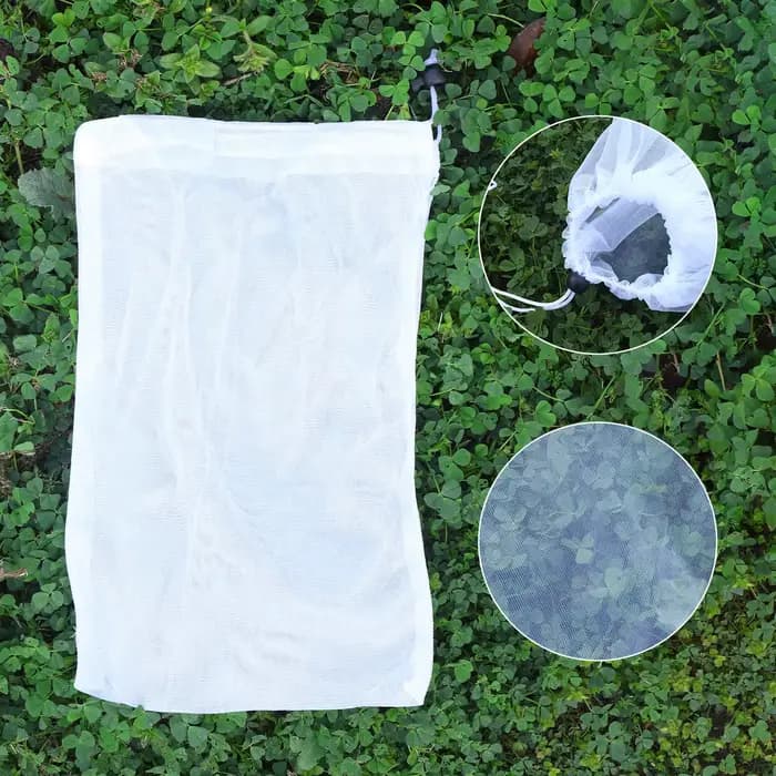 Housse de protection en maille pour plantes, 1 pièce, cordon respirant avec fermeture éclair, filet