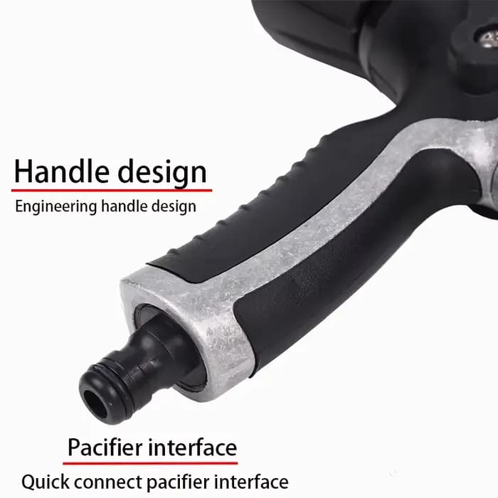 Pistolet de pulvérisation d'eau de jardin en métal haute pression, buse de tuyau d'arrosage de pompi