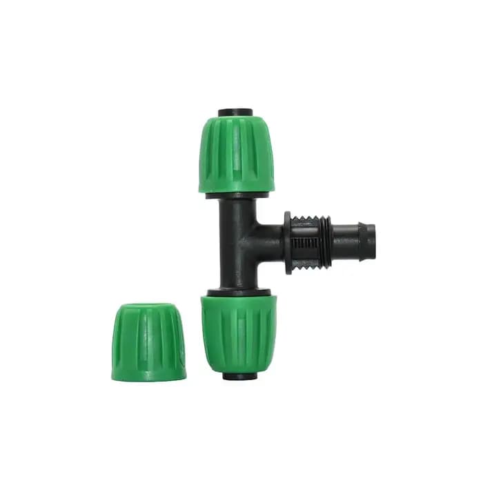 Connecteur de tuyau PE 16mm 1/2x1/4 pouces, séparateur d'eau, coude en T, bouchon d'extrémité du rob