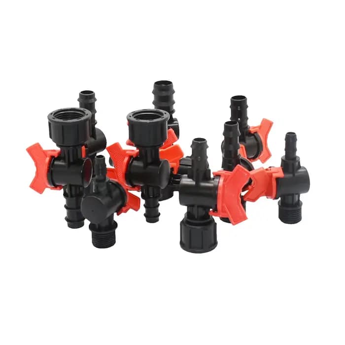 Mini Valve de tuyau barbelé 4/8/10/12/16/20/25mm, filetage 1/2 3/4 "x 1/4 3/8 1/2 3/4 1 pouce, conne