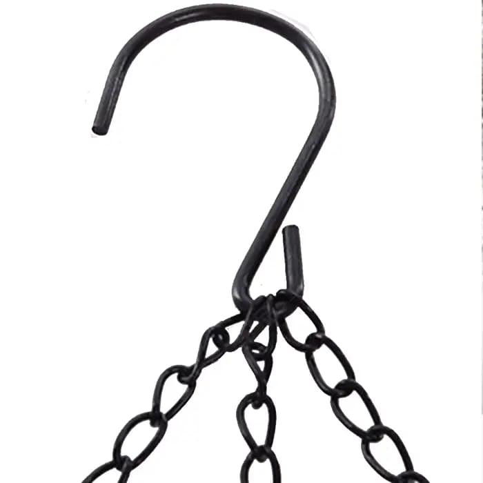 Panier suspendu en Imitation rotin de 40cm, chaîne de Pot de fleur avec 3 crochets, bassin pour plan