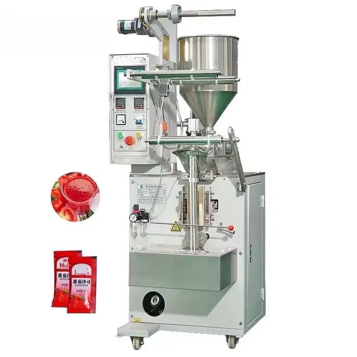 Machine d'emballage automatique pour pâte d'arachide et pâte d'ail largement utilisée