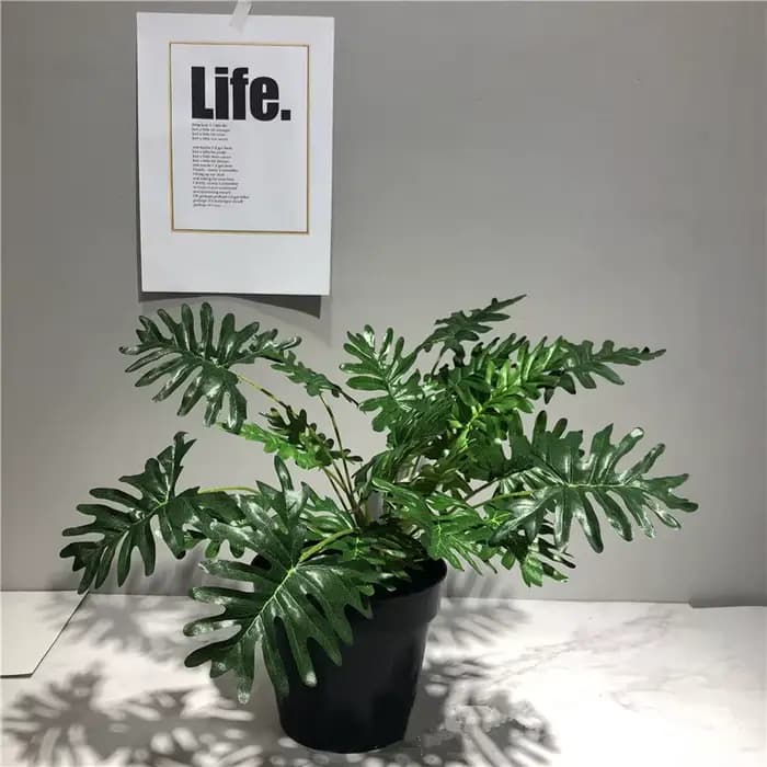 Palmier Artificiel, 23 Têtes, Plantes Vertes Rares Monstera, Décoration Intérieure, Hôtel, Salon, dé