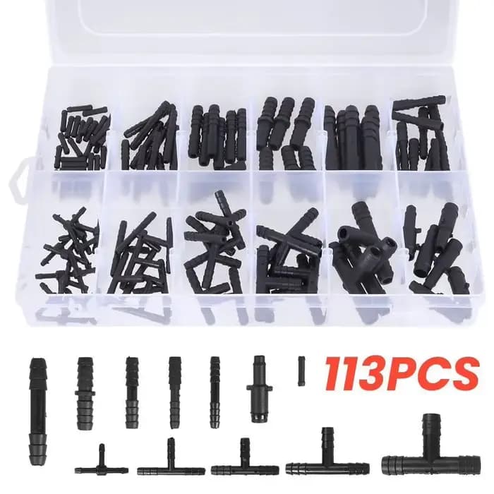 Assortiment de connecteurs de tuyaux de voiture, ensemble de réducteurs, connecteurs droits en plast