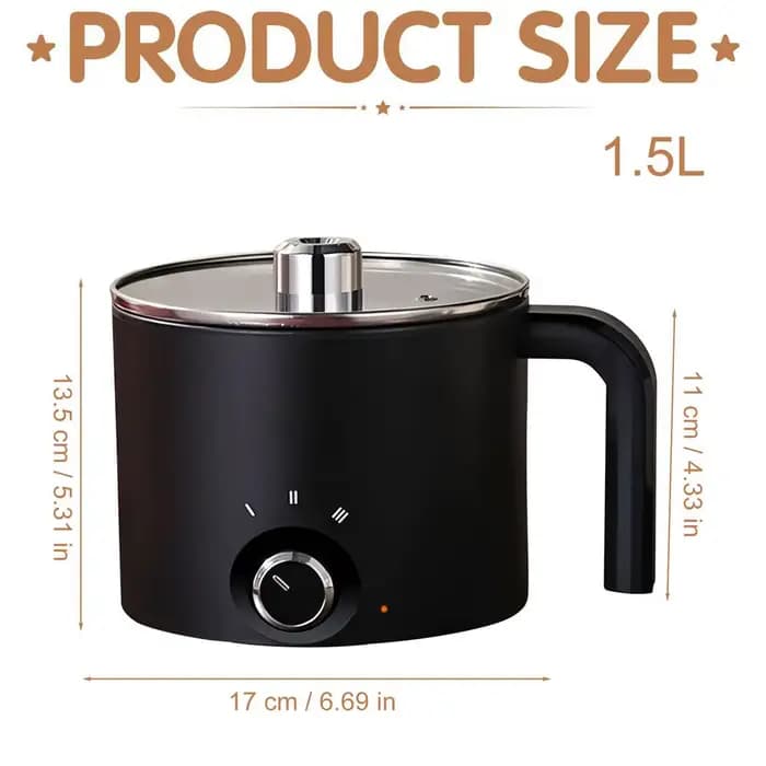 Pot à fondue électrique en acier inoxydable antiadhésif de 1,5 L pour la fabrication de bougies, de