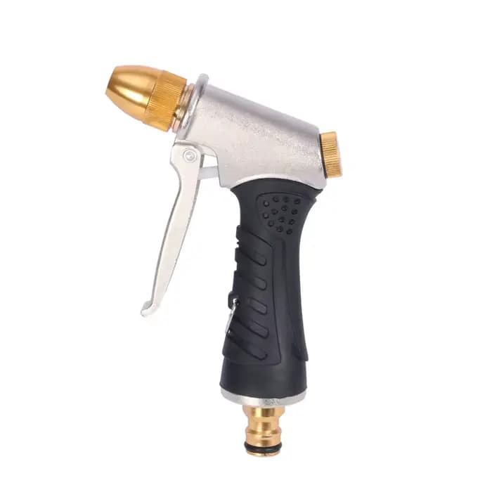 Pistolet à eau haute pression en alliage d'aluminium, revêtement en caoutchouc, pistolet à eau de ja