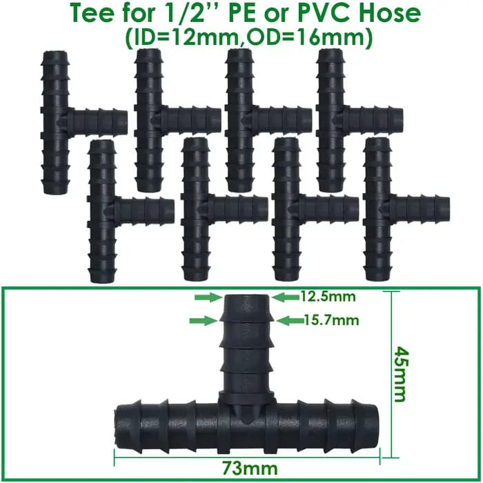 KESLA – raccords pour Irrigation goutte-à-goutte, 16mm, connecteurs, coude en t, capuchon d'accouple
