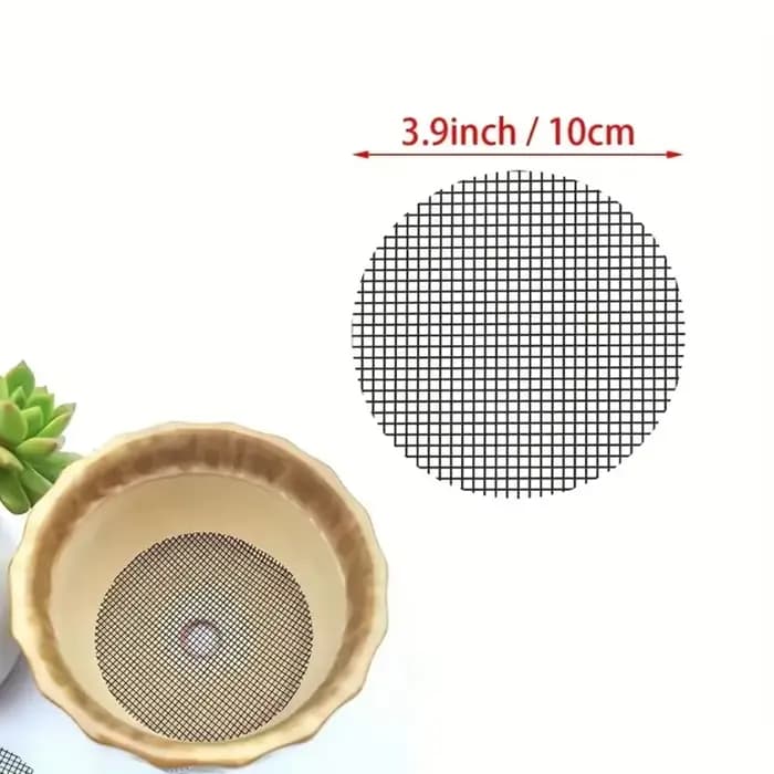 Tapis en maille pour trous de Pot, grille ronde, trou de Drainage, écran pour fond de Pot, préventio
