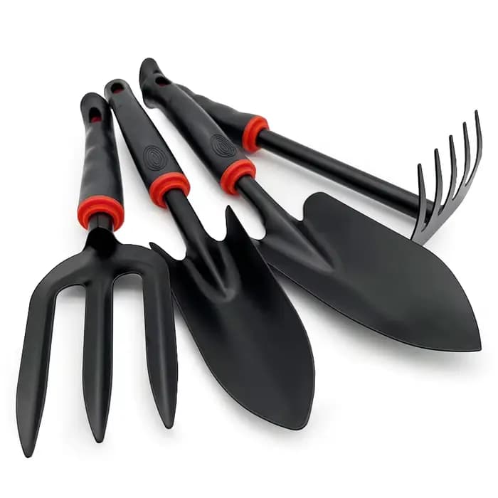 Accessoires de jardinage domestique, outils manuels, ensemble de 4 pièces, pelle, râteau, fourchette