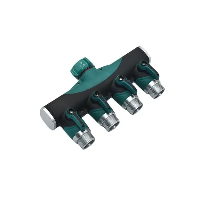 Mathiateur d'eau du robinet de jardin en laiton, filetage 3/4 ", 2 voies, vanne d'irrigation en cuiv
