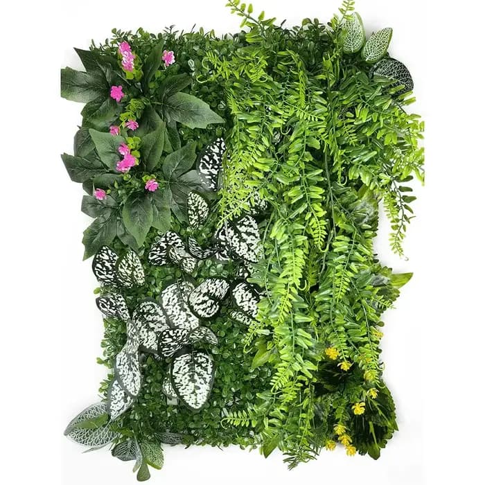 Plantes artificielles 3D 40x60CM, mur de fond de pelouse verte, décoration de plante d'herbe subtrop
