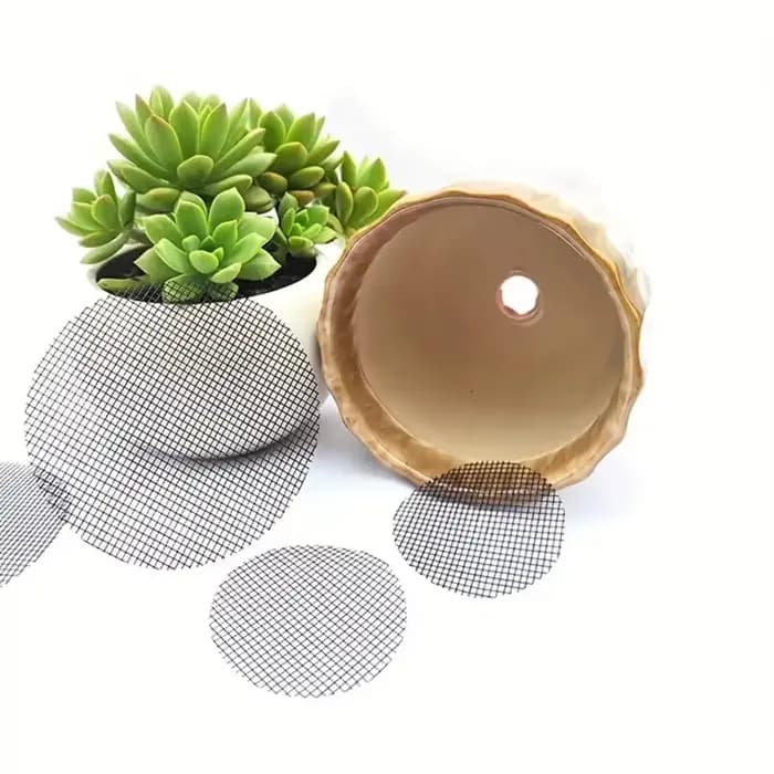 Tapis en maille pour trous de Pot, grille ronde, trou de Drainage, écran pour fond de Pot, préventio
