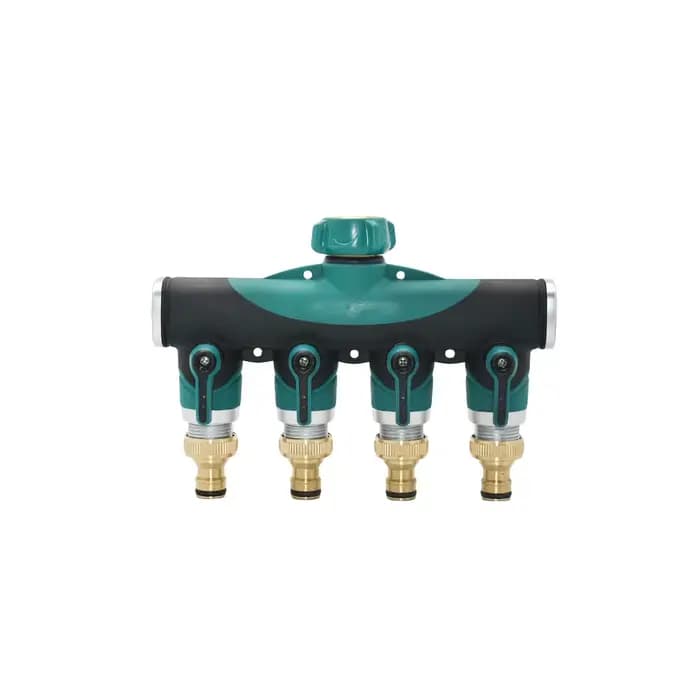 Mathiateur d'eau du robinet de jardin en laiton, filetage 3/4 ", 2 voies, vanne d'irrigation en cuiv